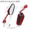 Cure NS1 Motorcycle Mirror, Custom Parts, Glass Mirror, Red, Sports, Lightweight, Durable, Long Deformation, Polygon, 10 Colors, Majesty Barrios