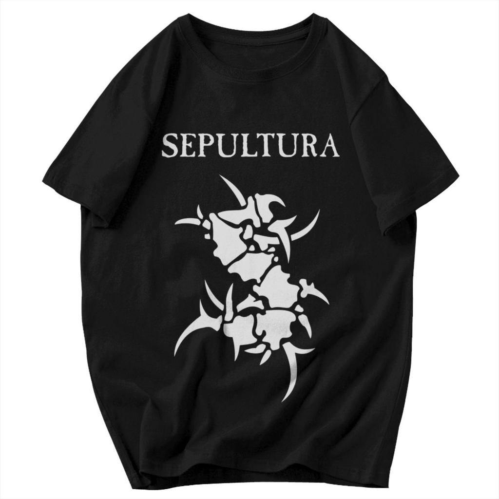 Men T Shirt Sepultura Band Cotton Y2K Graphic Short Sleeve Unisex Clothing T Shirts