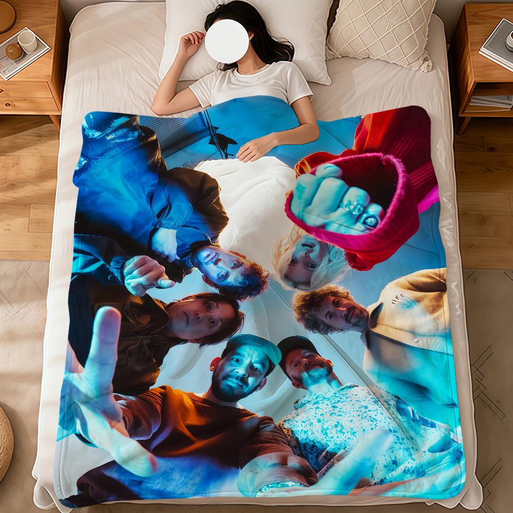 Band Cool Flannel Soft Warm Plush Blanket Sofa Living Room P-Park Pet Hogar Bedroom L-Linkin Gift Home Car Portable From Zero