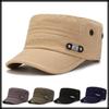 Military Flat CZA394 [White Fang] Hat, Cap, Hat, Casual, Outdoor, Simple, Men's, (Green)