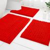 Chenier Solid Color Long Hair Bedside Mat Bedroom Carpet Bathroom Absorbent Floor Mat Bathroom Non-Slip Foot Mat Toilet Door Mat