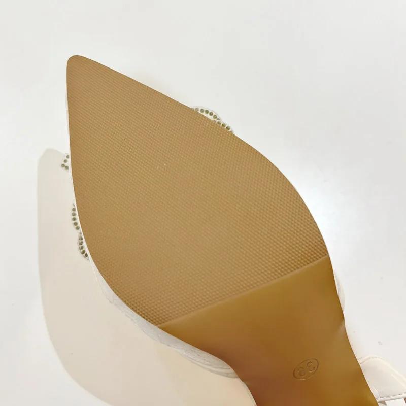 Fashion Eilyken Spring Butterfly-knot Pointed Toe Women Pumps Elegant High Heels Slingbacks Buckle Strap Shoes Zapatos De Mujer