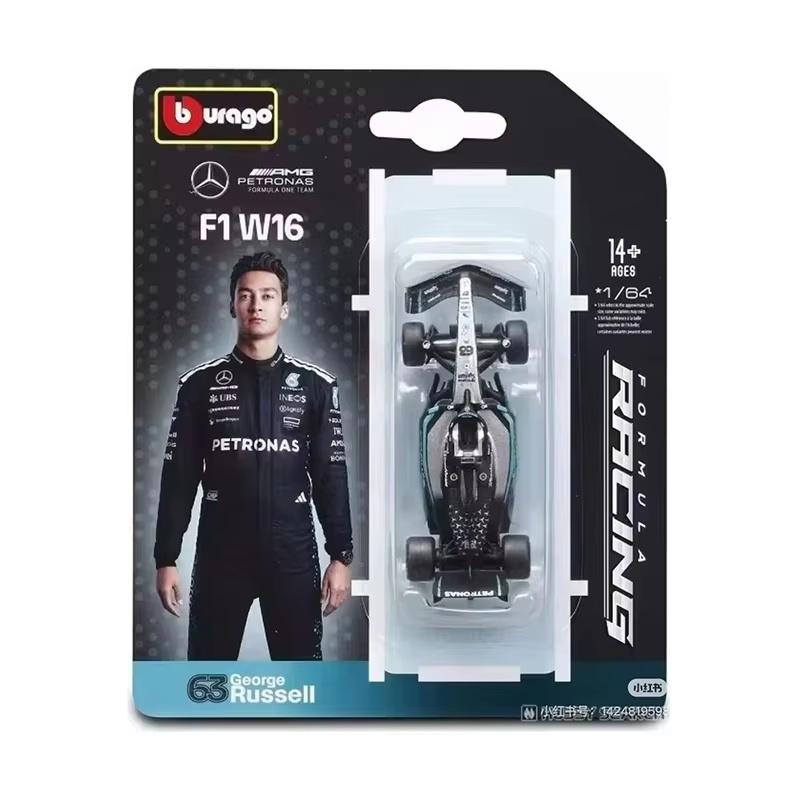 New In Stock Bburago 1:64 2025 F1 Sf-25 #16 #44 Rb21 Verstappen-#1  Mcl39 W16 Simulation Alloy Miniature Die-Cast Model Toy Gift