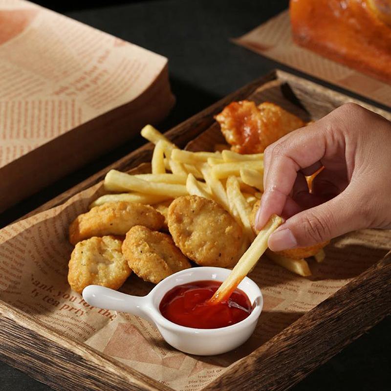 50 ks Olejivzdorný pekařský obal na jídlo Voskový papír Obal na burger a hranolky Olejivzdorný papír Kuchyňský Sendvič Chléb Jídlo Pekařské nářadí Podložka