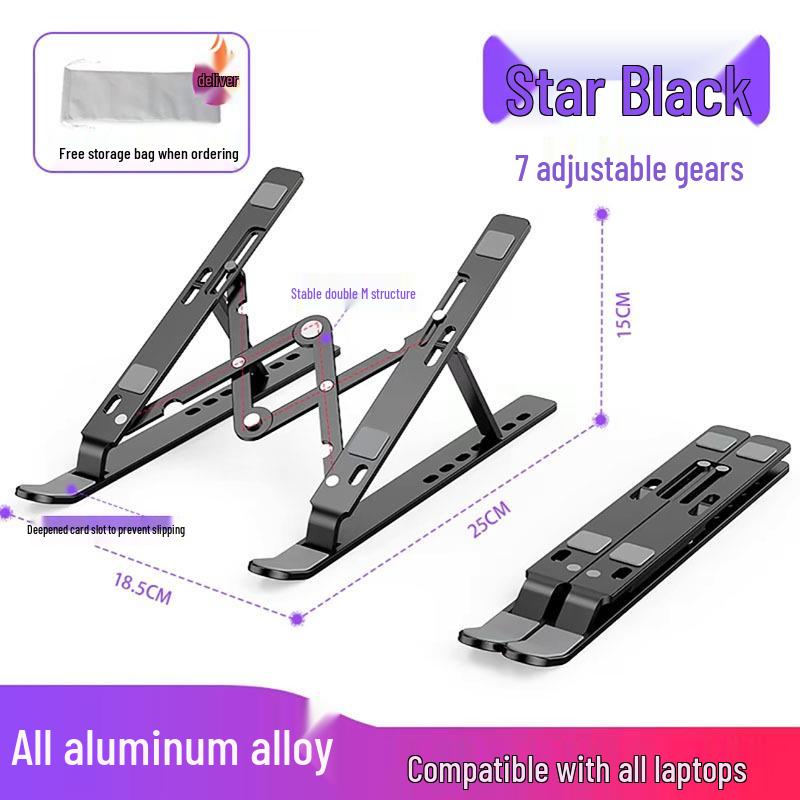 N3 Adjustable Aluminum Laptop and Monitor Stand with Cooling Feature