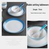 Diruian Ceramic Tableware Set for Restaurants and Hotels
