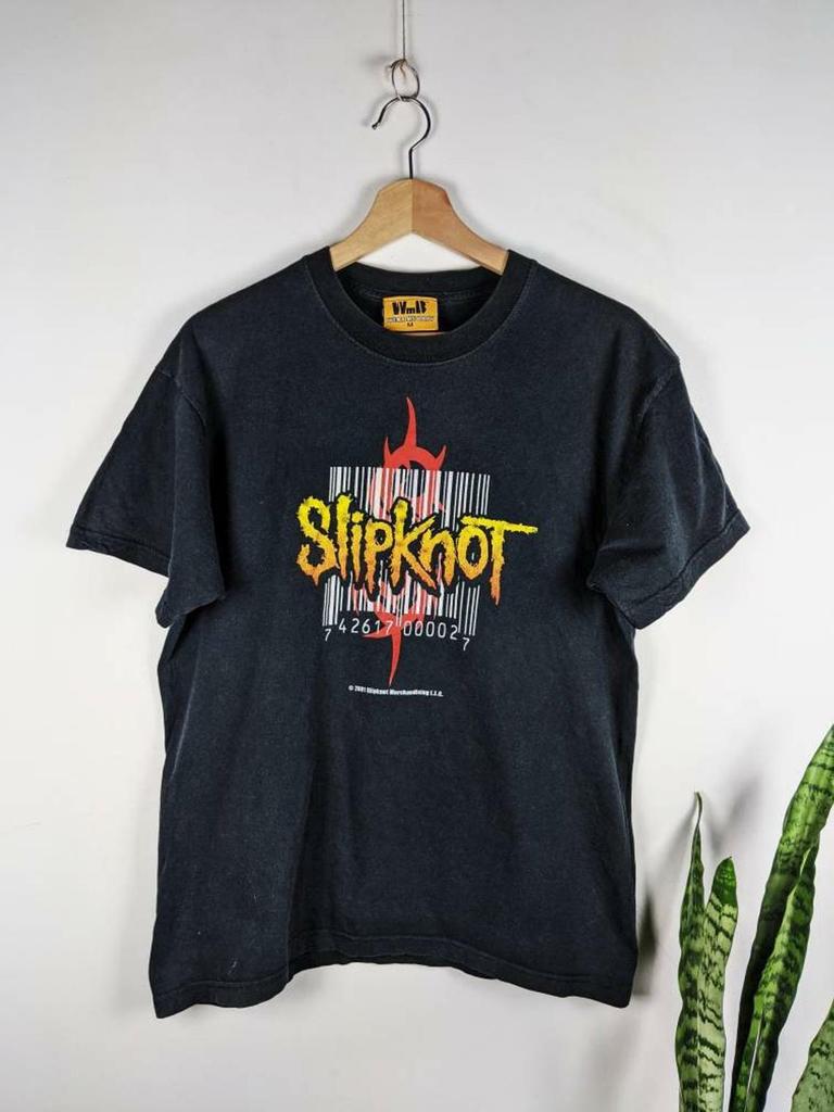 Vintage Slipknot Merch 2001 T-shirt Double Side