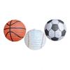 Lot de 6 Lanternes en Papier Sport Football Décoration Suspendue Japonaise pour Anniversaires sur le Thème du Football Centres de Table
