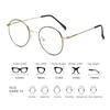 High-definition Blue Light Blocking Glasses Women Men Fashion Classic Metal Round Computer Goggles Anti Blue Rays Nerd Eyewear
