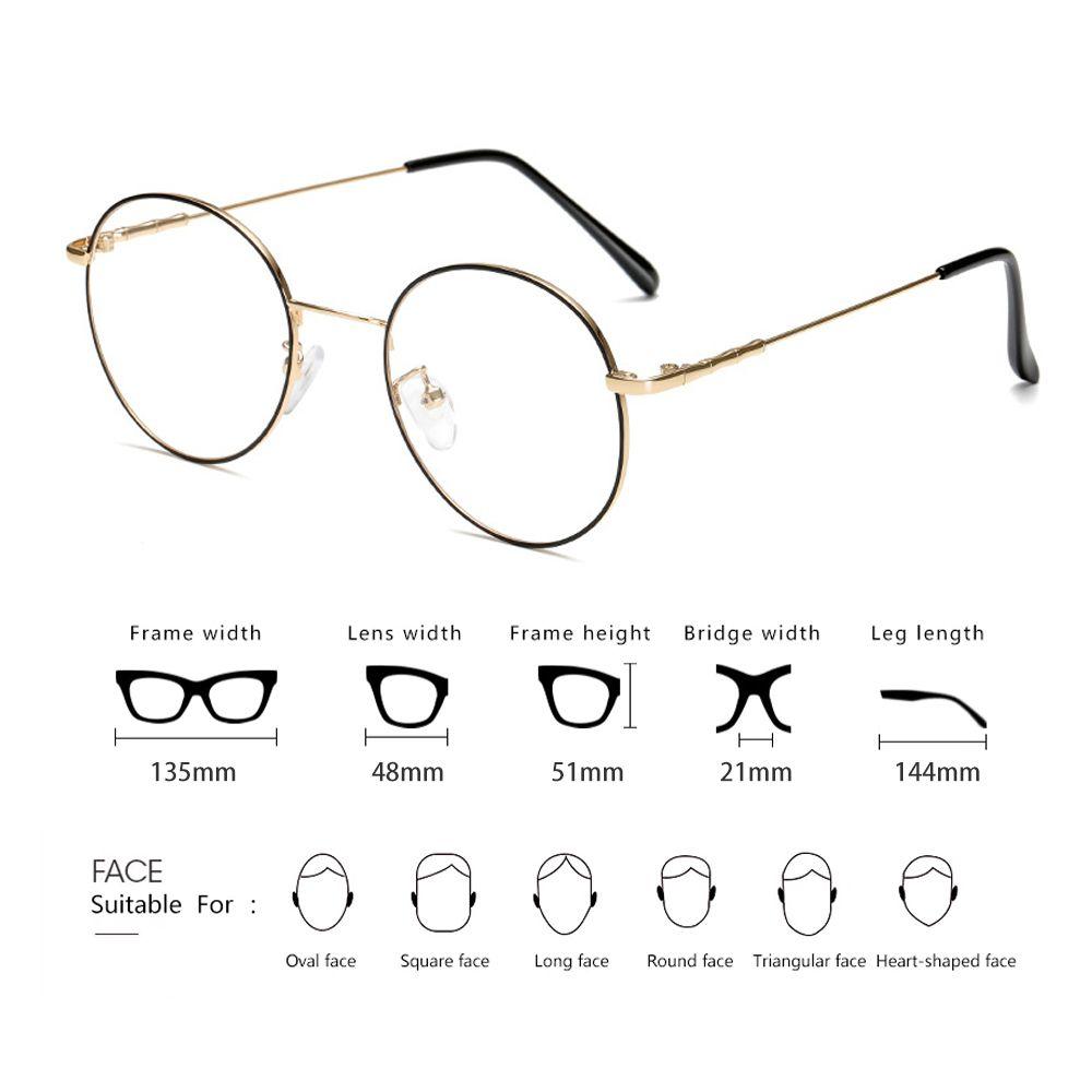 High-definition Blue Light Blocking Glasses Women Men Fashion Classic Metal Round Computer Goggles Anti Blue Rays Nerd Eyewear
