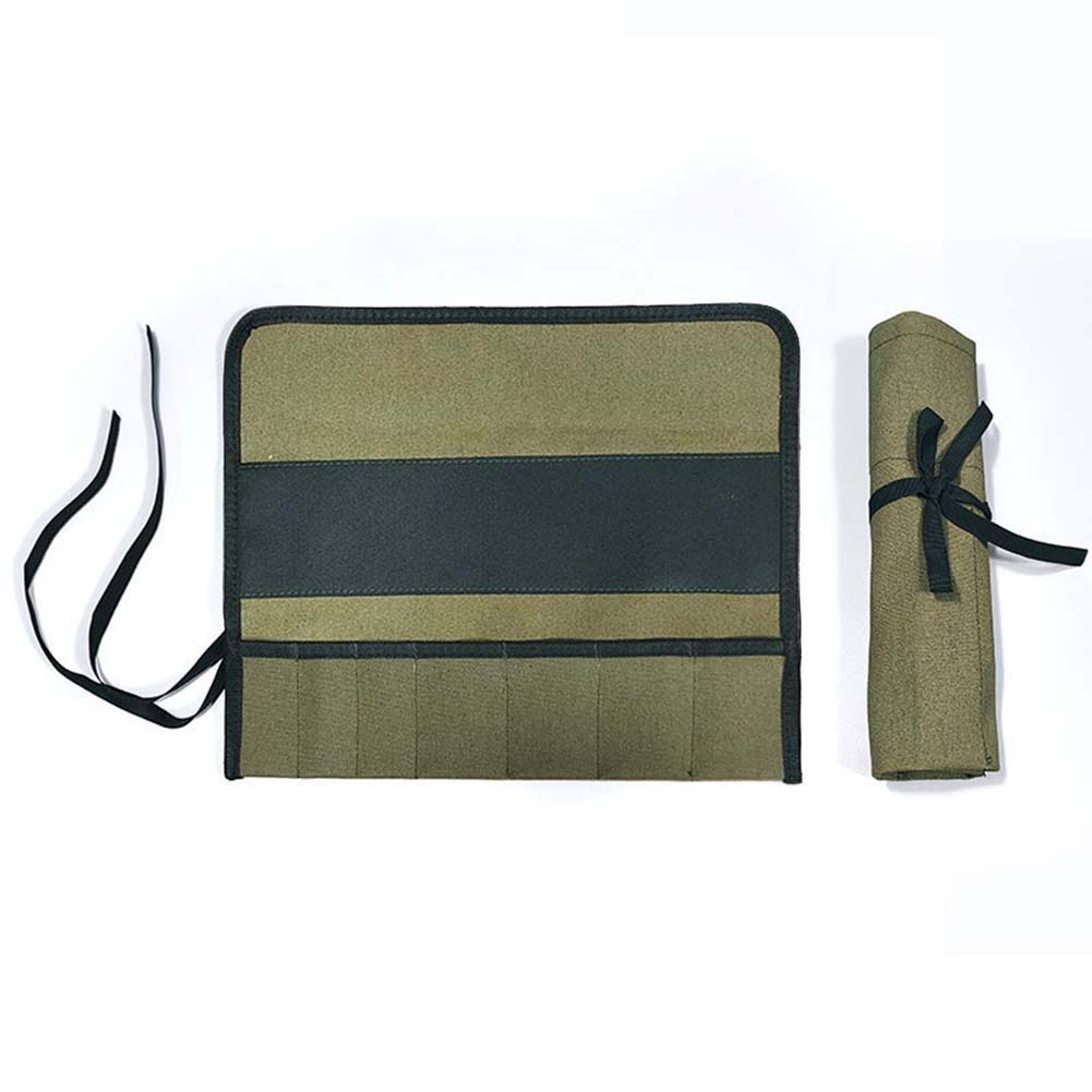 1PC Multiple Pockets Multi-Purpose Roll Up Tool Bag Wrench Pouch Hanging Tool Storage Portable Case Organizer