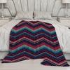 Zigzag Pattern Blanket Microfiber Flannel Cover Blanket Bedroom Living Room Sofa Soft And Comfortable Home Decoration