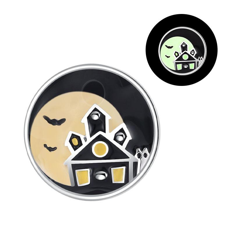 Original Charms Bead Copper Halloween Noctilucent Pumpkin Skull Candy Pendants Fit Diy Bracelet For Women Jewelry Gift