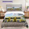 Future Blue Innovation Bedding (1 * duvet cover + 2 * pillowcase, without core) 2D Flat Duvet cover and pillowcase Bedding set Christmas birthday gift