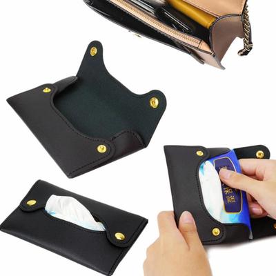 Copertura Tascabile Semplice Portatile per Asciugamani di Carta PU Conveniente da Riporre Scatola Universale per Fazzoletti Porta Fazzoletti Piccolo Semplice Moderno
