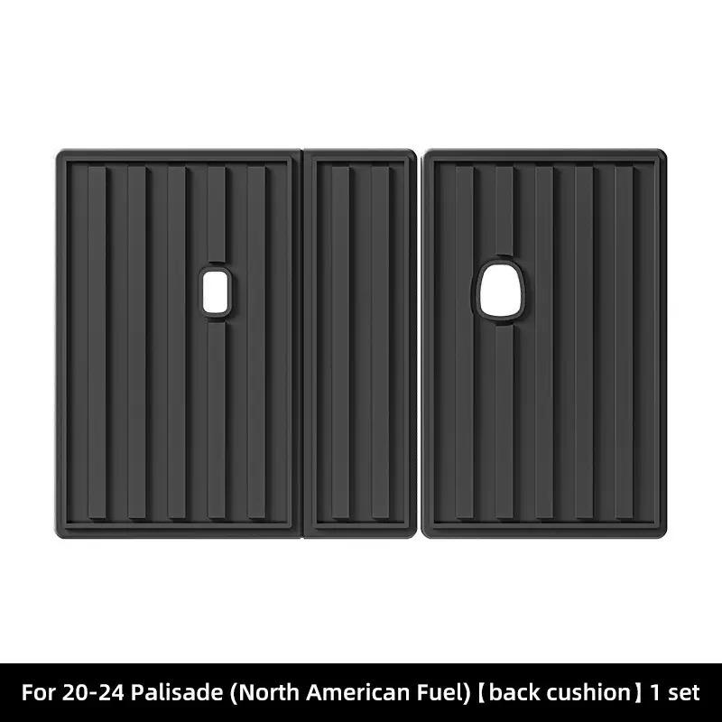 For Hyundai Palisade 6/7 Seater Hybrid 2020-2026 Trunk Mat Cargo Liner TPE Third Row Seat Backrest Mat Anti Dirty Protective Pad