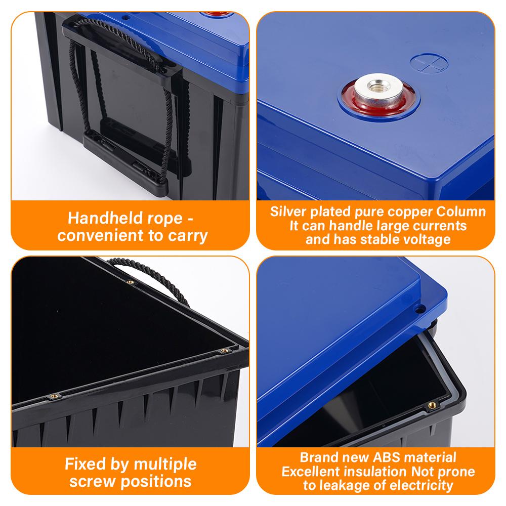 12V 230AH-340AH Screw Type Plastic Lithium Battery Case Box Outdoor Waterproof Power Generation Energy Storage Power Case