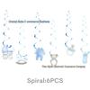 Baby Christening Party Set: Disposable Plates, Napkins, Tablecloth, and Banners