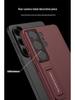 Samsung S26 Ultra Slim Phone Case with Stand - Solid Color Protective Cover