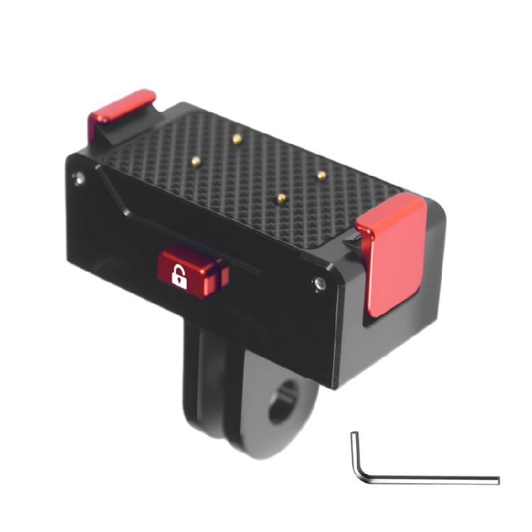 

High Strength Aluminum Magnetic Mount For Camera Instantly Release Charging Dock Base Continuous Charging for Recording