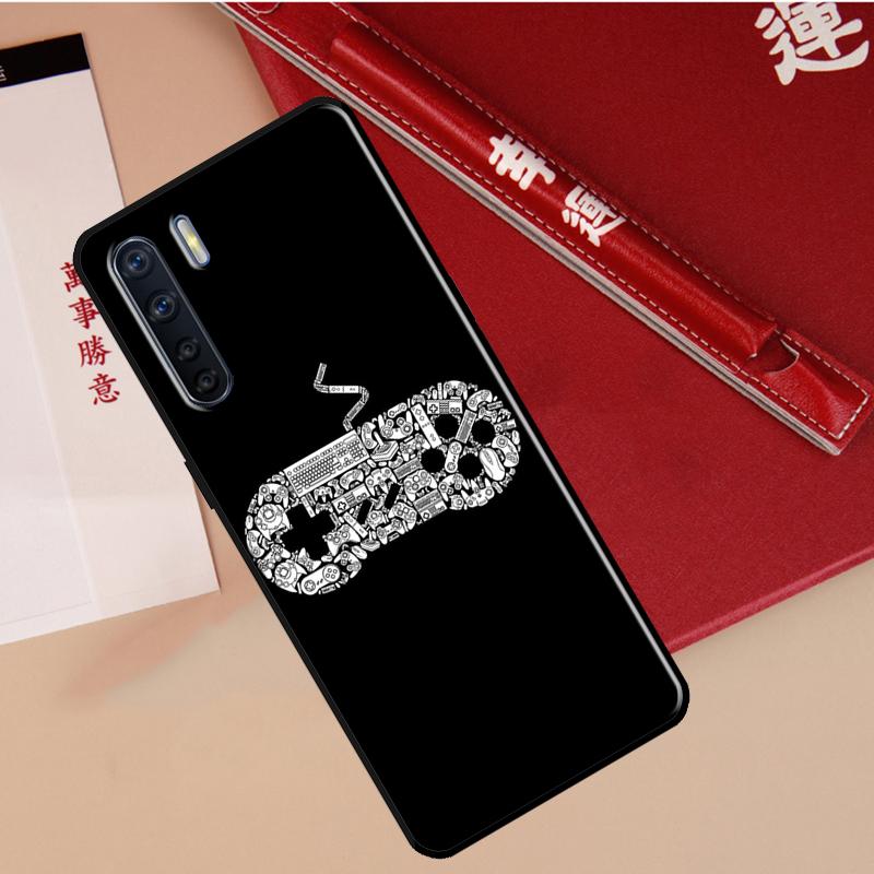 Cool Gaming Controller Case For Oppo A78 A38 A80 A60 A40 A18 A98 A58 A96 A76 A16 A94 A74 A54 A15 A17 A57 A77 A5 Pro