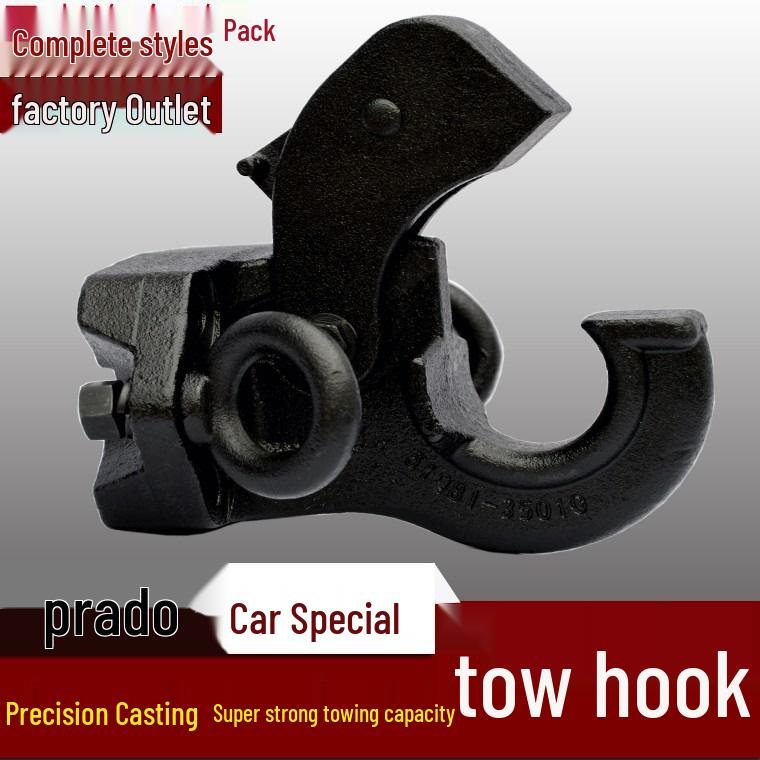 Compatible Toyota Prado Tow Hooks: Fits Prado 2700 and Prado 4000 Models.