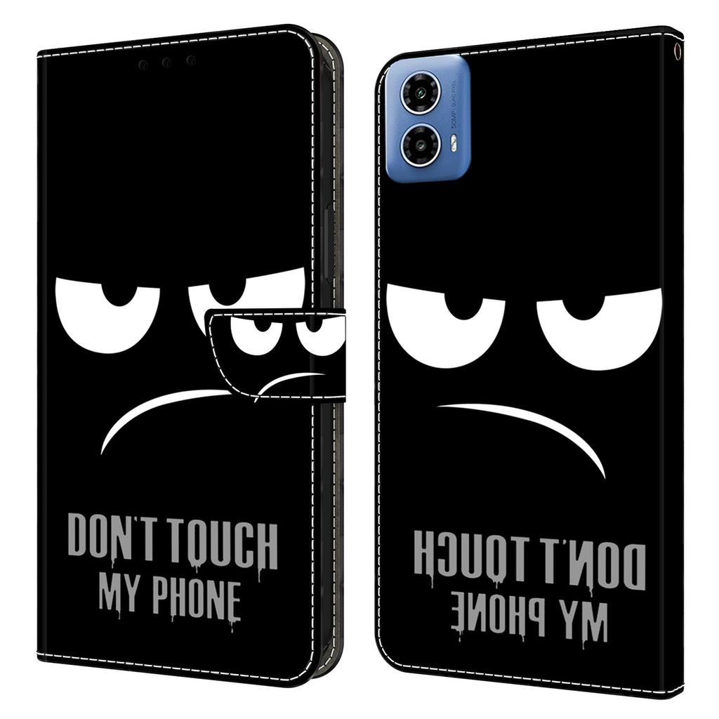 For Motorola Moto G45 5G/G34 5G Case PU Leather 3D Pattern Wallet Phone Cover with Standing Function
