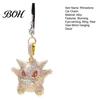 Three Dimensional Mirror Ornament Bling Car Accessories, Cute Rhinestone Devil Rear View Unique Gift for Friends Charm, Halloween Auto Interior