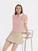 KICHELEEHE Striped Pique Shirt_Red