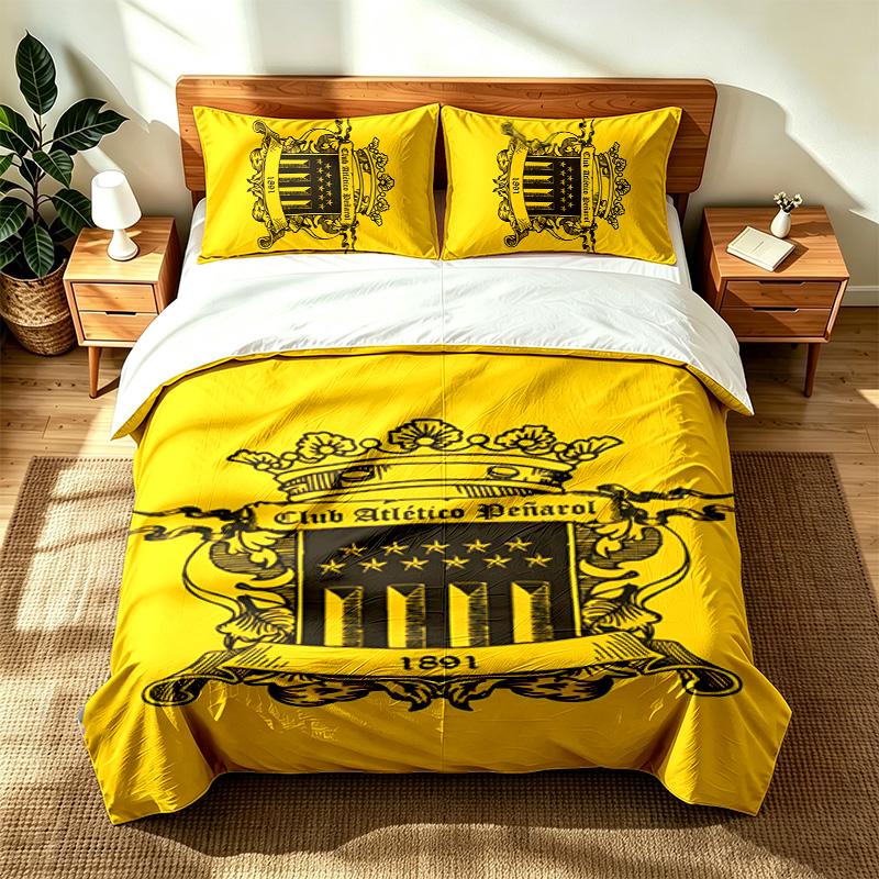 Club Atletico Penarol (19) 3pc set suitable for master bedrooms soft and comfortable an ideal gift for family and friends Includes one duvet cover and