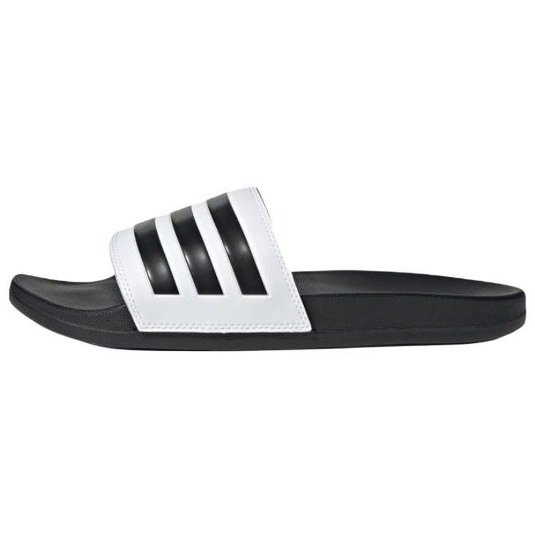 Adidas Adilette Comfort Slip Resistant Slide Slippers Unisex Black White GZ5893