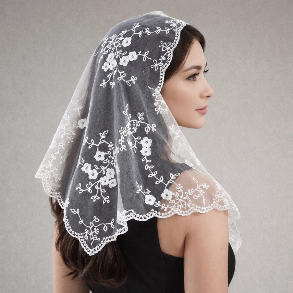 Fake Collar Lace Scarf Veil Headband Cloak Hip Scarf Lace Shawl Lace Triangle Scarf Travel
