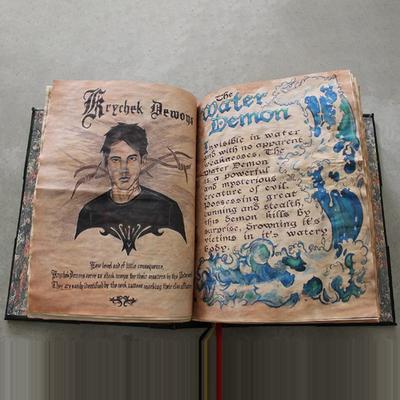 1 libro de sombras, tapa verde, encuadernado en blanco y con líneas, 350 páginas, registros de hechizos, libro de hechizos, regalos retro