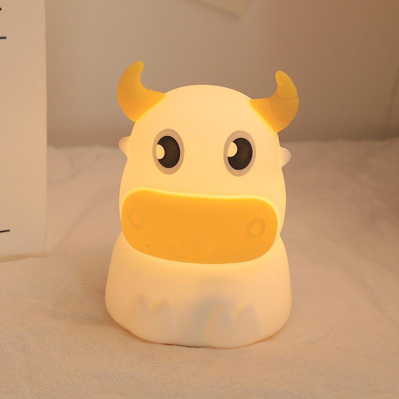 Cat Dinosaur Unicorn Silicone Night Light Mushroom Dog Lamp Kids Room Decor Gift