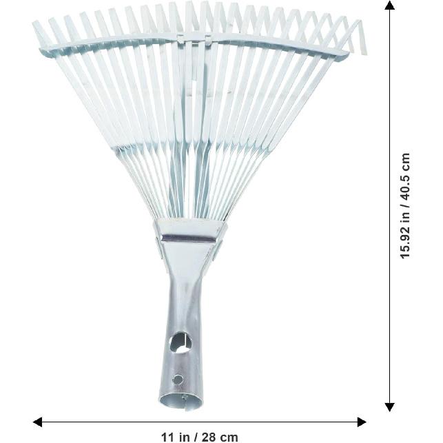 DOITOOL Adjustable Leaf Rake Expandable Gardening Rake Head for Lawn for Leaves Collection for Garden Use