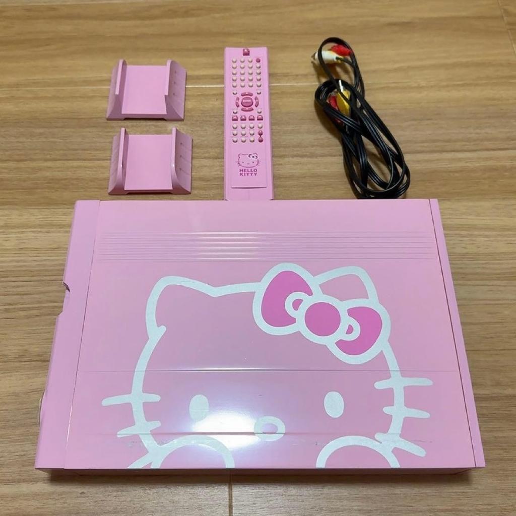 Hello Kitty SlotIn DVD Player Rare Vintage Sanrio Collectible Japan Pink Used