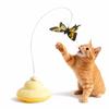 Self-hilarity Automatic Cat Teaser Toy Butterfly Pattern Cat Interactive Toy  Pet Entertainment
