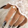 Accessories, French Niche Versatile Beaded Index Finger Ring, Simple Design Imitation Pearl Single Ring for Women