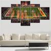 5 Stück Leinwand Wandkunst Poster Malerei Sport Super Bowl 2024 Tapete Heimdekoration Bild Druck Innenwandbild Kunstwerk