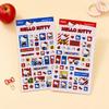 Sticker Sheet Kawaii Cartoon Self Adhesive Labels for Scrapbook Journal Phone Laptop Bottle Gifts Toys