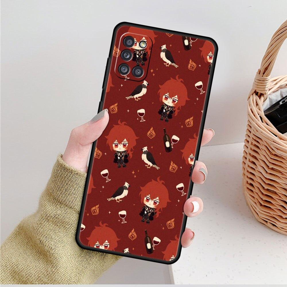 Shell Capa For Samsung Galaxy A12 A52 A51 A72 A02s A32 4G A71 A31 A41 A21s A13 A73 A23 A53 A33 A03s A22 Genshin Impact Case