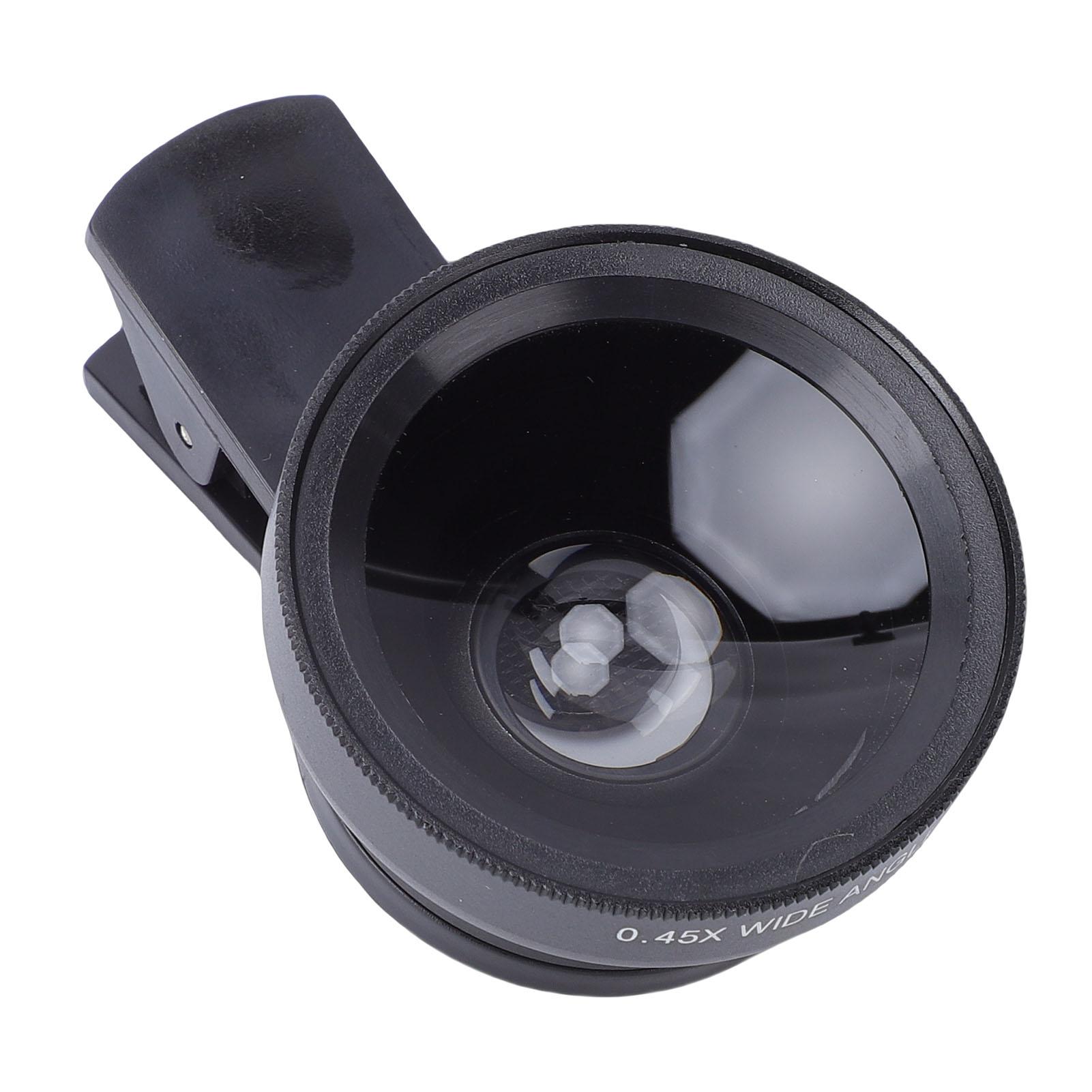 Макро объектив для телефона 12.5X Внешний широкоугольный объектив для камеры телефона 0.45x для мелких объектов