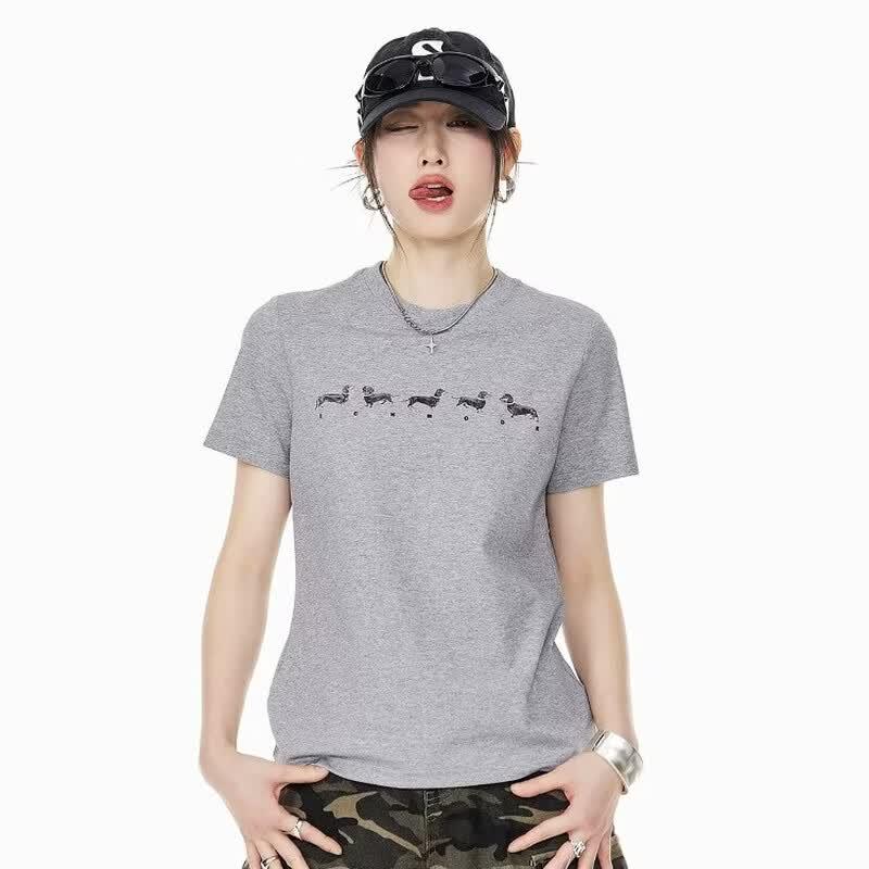 ICH MODE Women's Cooling Quick-Dry Crop T-shirt