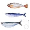 New Portable Electric Moving Cats Fish Toy Interactively Flopping Auto-Moving Fish Toy USB Charging for Puppies