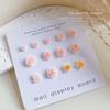 100Pcs Nail Art Mini Flower Resin Gem Stones Diy Nail Crafts 3D Stickers For Gel Polish Nail Accessories Multi-Colors Rose