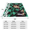 Demon Slayer Plush Kimetsu No Yaiba Kamado Tanjirou Anime Blankets Flannel Sofa Throw Blanket for Bedding Throws Bedspread Quilt