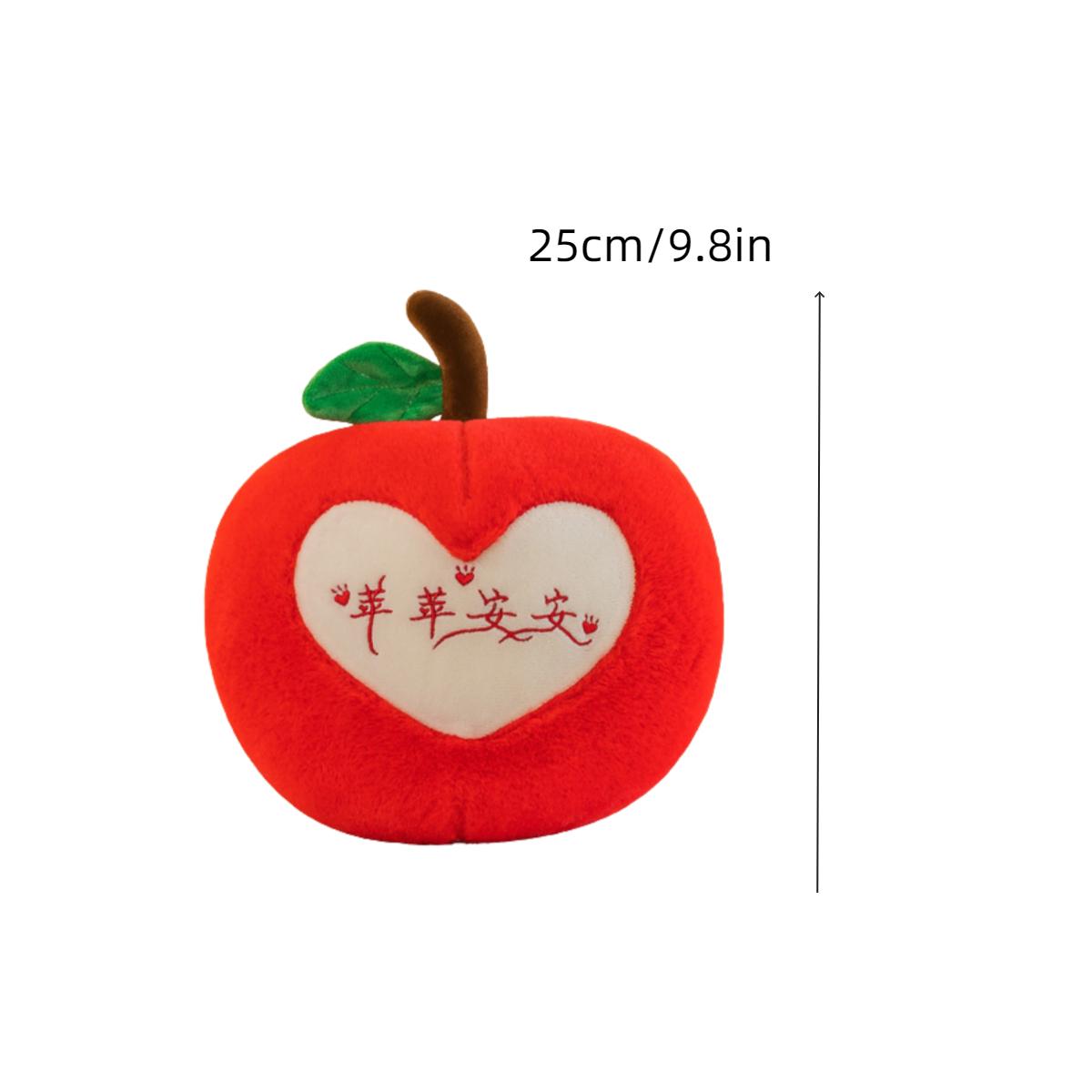 

Фруктовые игрушки Плюшевые Красные и Зеленые Яблоки Хурма Мангостин Подушки Red Apple,25cm/in9.8