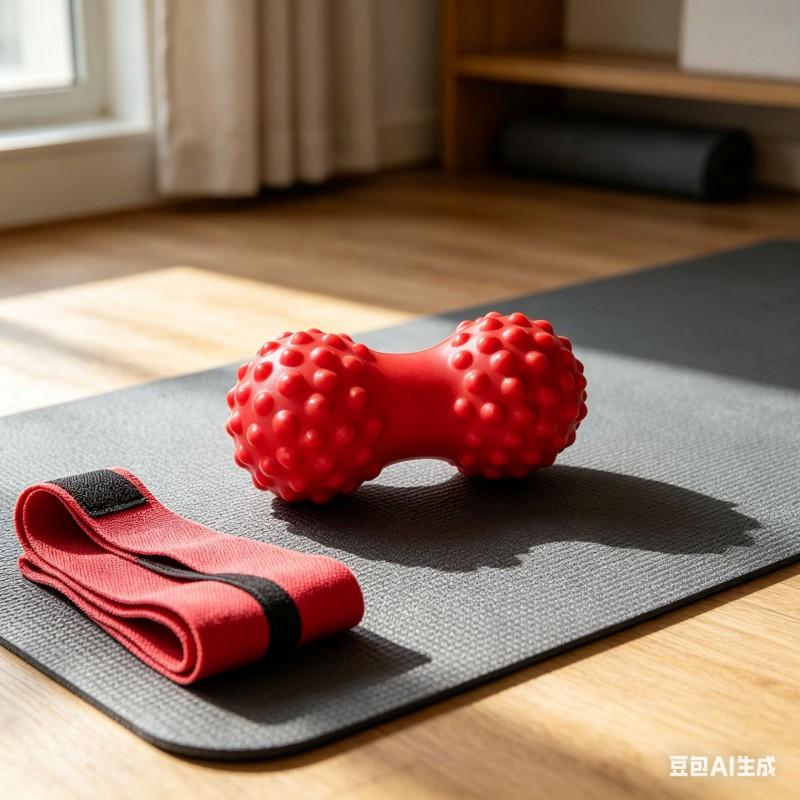 Foam Massage Ball Feet Back Shoulders Relief Non-Inflatable ABS Yoga Therapy Roller Peanut Shape