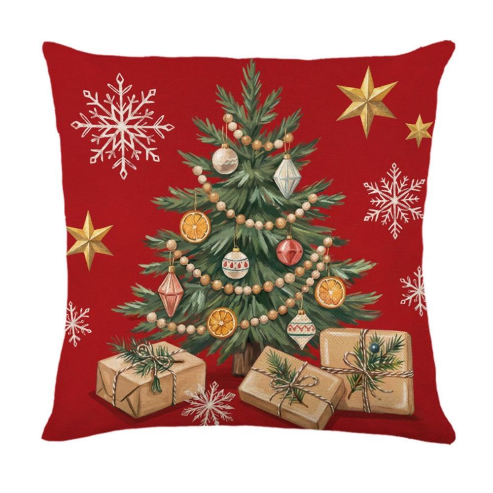Soft Throw Cushion Case Reindeer Xmas Pillowslip Atmosphere Christmas Pillow Covers Sofa Couch