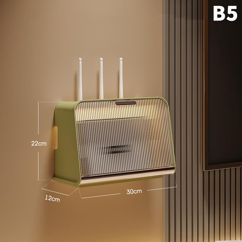 Pudełko do przechowywania routera półka naścienna organizer Wi-Fi Box bezdotykowa skrzynka na gniazda Set-Top Box z organizerem przechowywanie w salonie